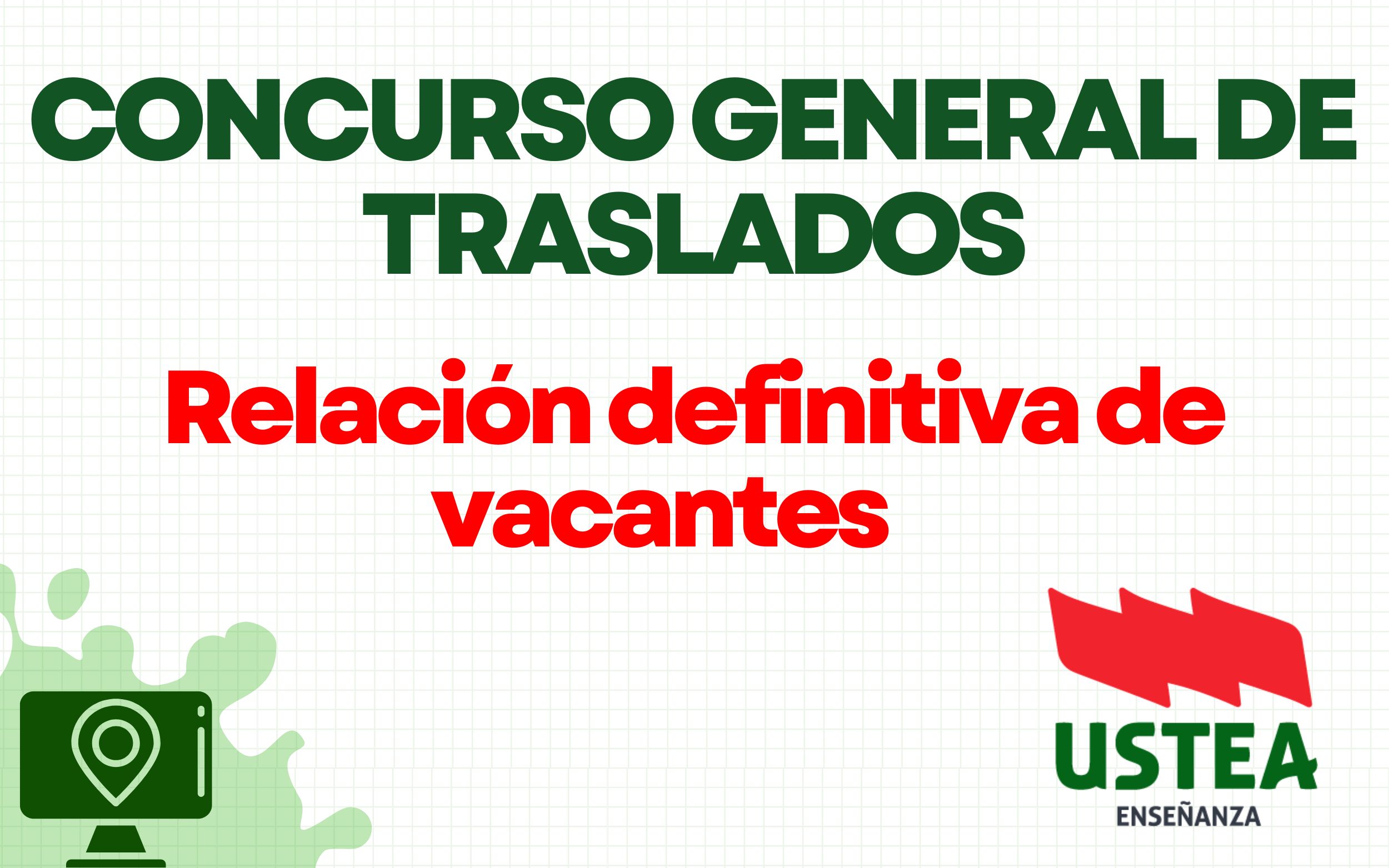 CONCURSO DE TRASLADOS:  Relación Definitiva de Vacantes