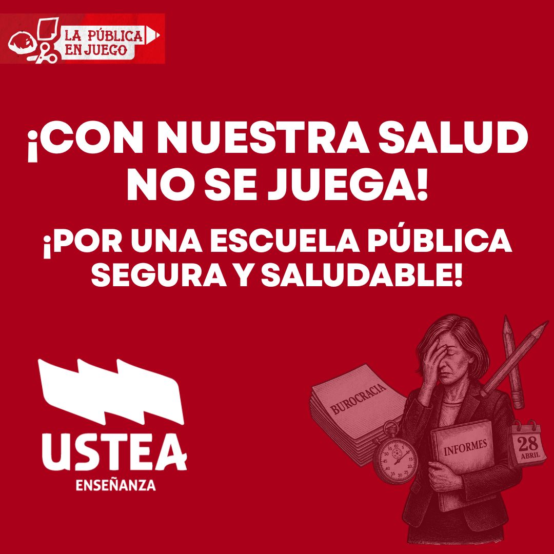 Nuestra salud no es un secreto: USTEA exige transparencia sobre las bajas del profesorado