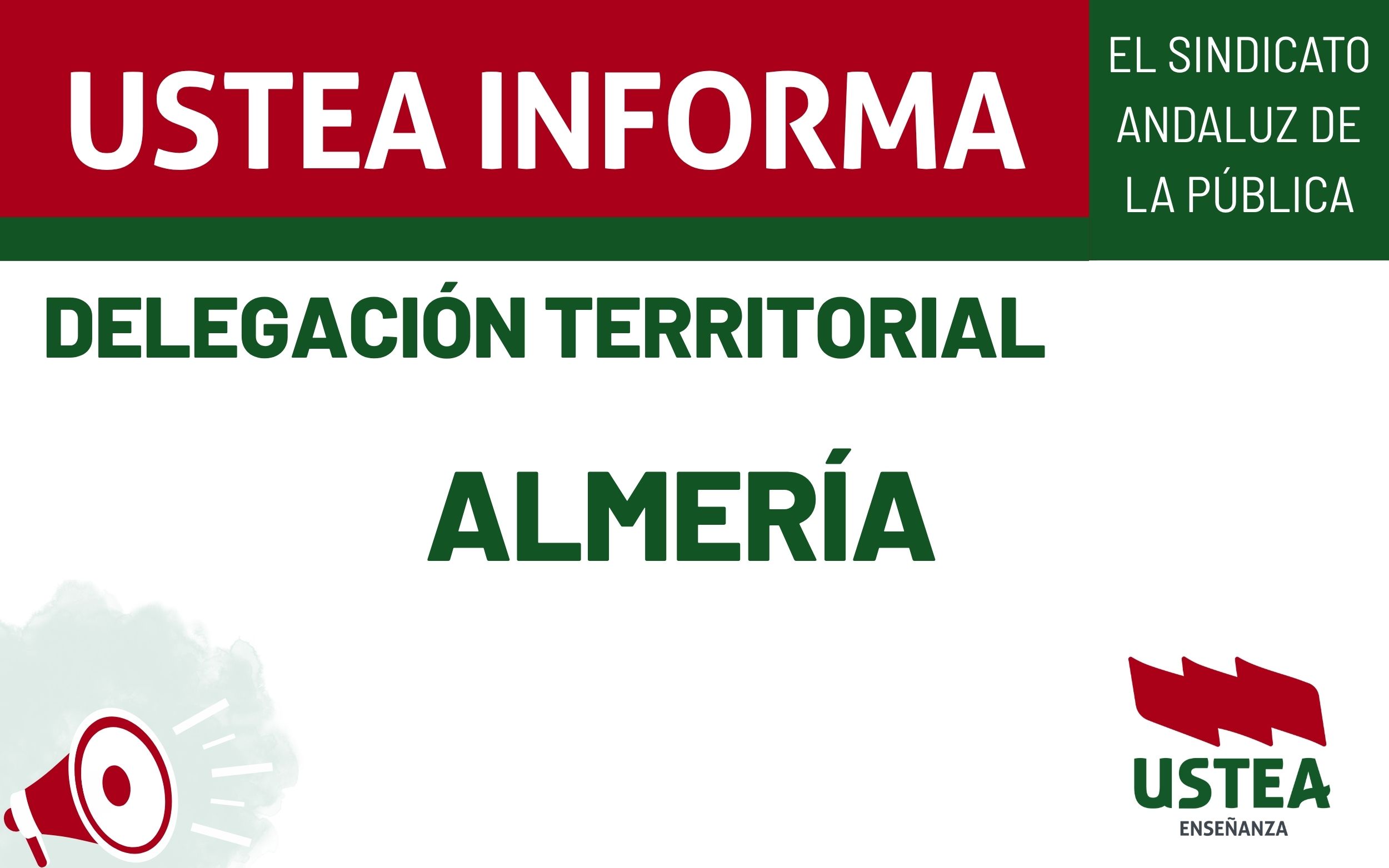 ALMERÍA: Convocatoria Pública de provisión para la adscripción de personal funcionario de carrera para tareas específicas del ámbito educativo