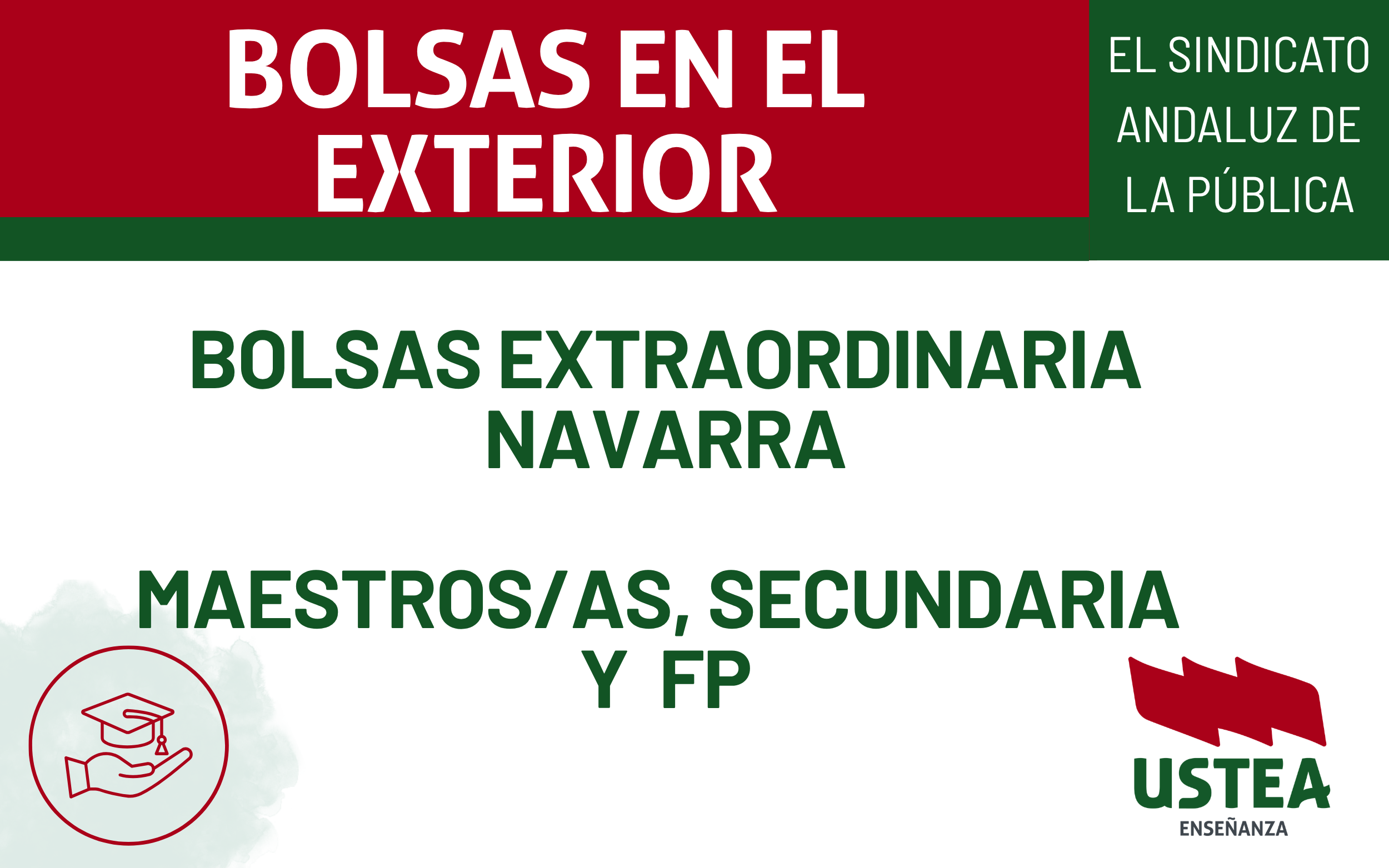 BOLSAS EN EL EXTERIOR: NAVARRA: Maestros, secundaria y taller