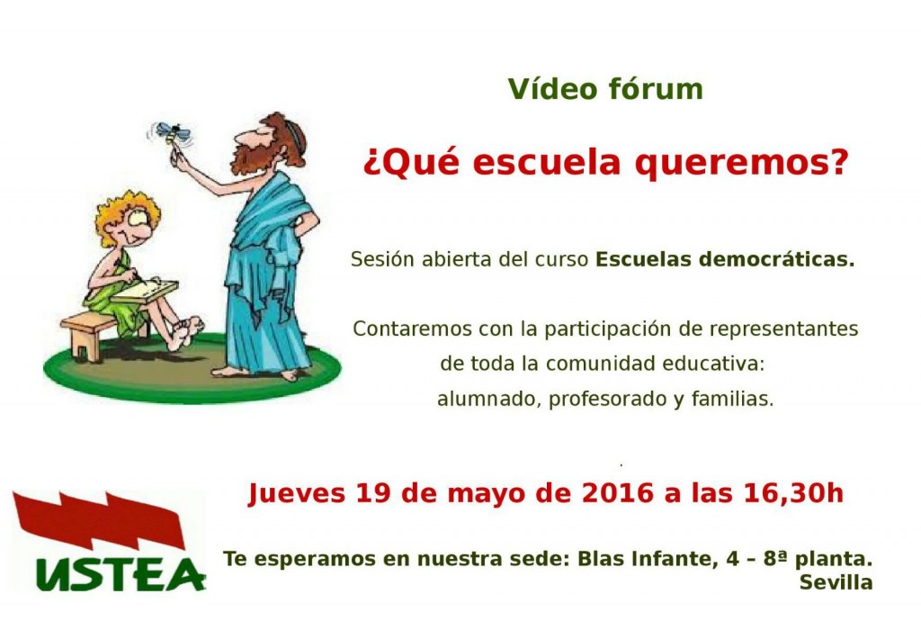 CartelVideoForumEscuelasDemocraticas